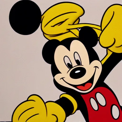 Prompt: classic animation of mickey mouse by ub iwerks