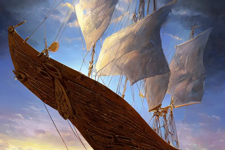 Image similar to Ancient Greek Trireme, The Argo, Athena's Prow of Wisdom by Jessica Rossier