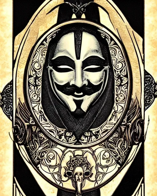 guy fawkes mask tattoo