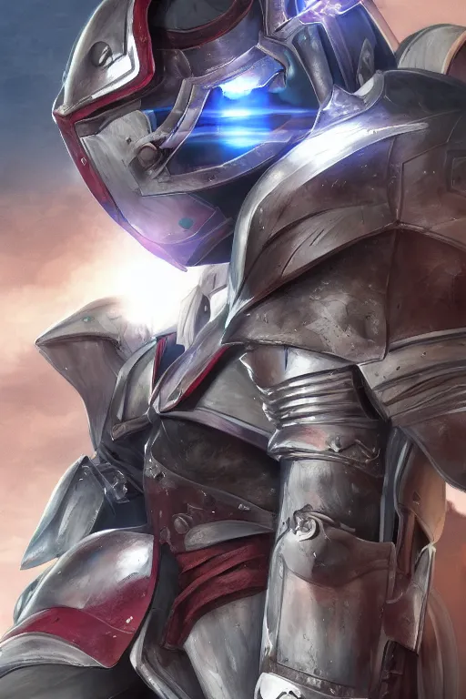 Image similar to helmet armor guardian destiny in witch queen illumination ray tracing hdr fanart arstation by sung choi robot ninja mask and eric pfeiffer and gabriel garza and casper konefal