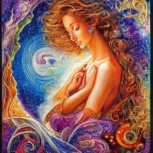 Image similar to the birth of cosmic consciousness by josephine wall and jim fitzpatrick