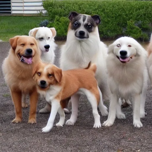 Image similar to hybrid of 2 0 dogs.