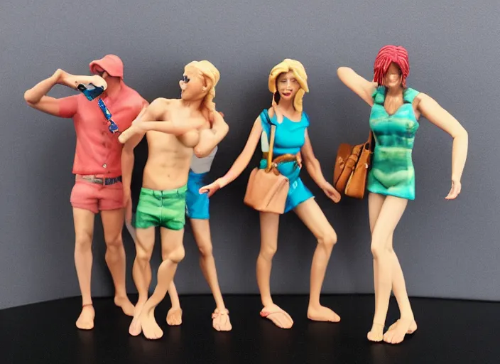 Image similar to Image on the store website, eBay, Full body, 80mm resin figure of People dressed in vacation attire