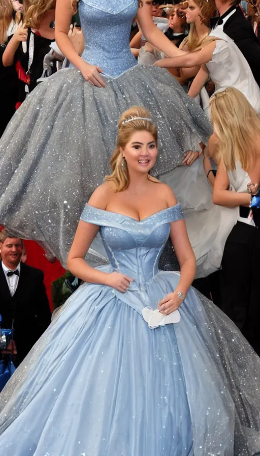 Image similar to Kate Upton as Cinderella