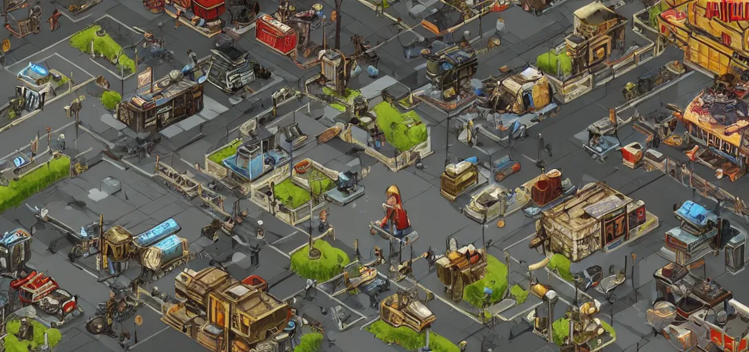 Image similar to Isometric gameplay of Fallout China