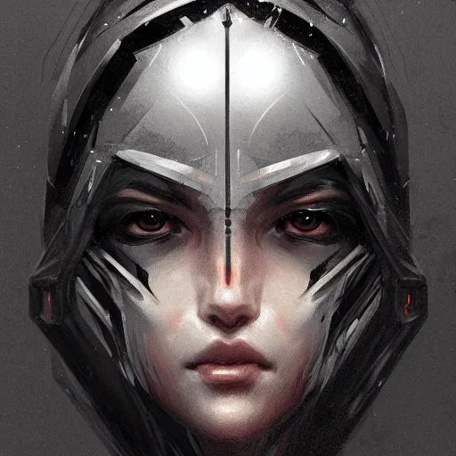 Image similar to a symmetrical portrait by greg rutkowski, inspired by cibo from tsutomu nihei, digital art, unreal engine 5, trending on artstation, deviantart, pinterest, rule of thirds, 4 k uhd image