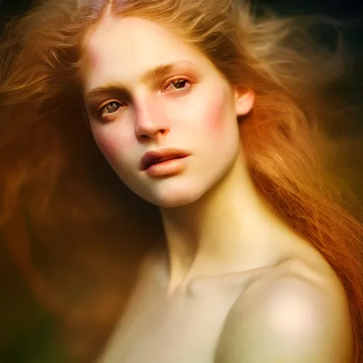 Image similar to photographic portrait of a stunningly beautiful english female in soft dreamy light at sunset, contemporary fashion shoot, by edward robert hughes, annie leibovitz and steve mccurry, david lazar, jimmy nelsson, extremely detailed, breathtaking, hyperrealistic, perfect face, octane render