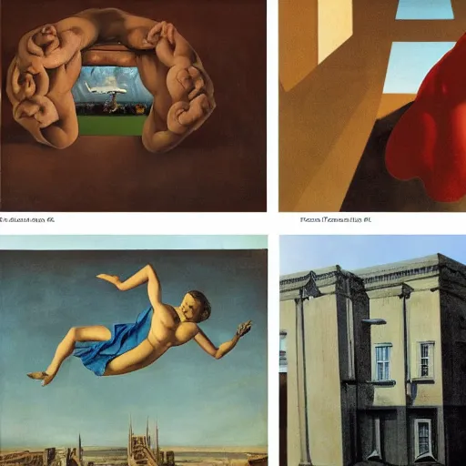 Image similar to problem of evil, godless, symbolic, freudian, by dali, by de chirico, by magritte, by paula rego, by neo rauch