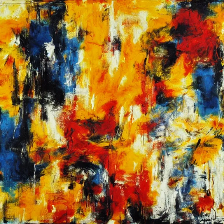 Prompt: Abstract expressionist artwork about the music of Beethoven.