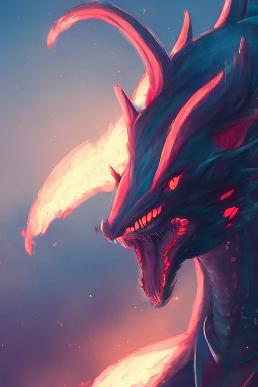 Image similar to a dragon fursona, trending on artstation, by kawacy, furry art, digital art, cyberpunk, high quality, backlighting