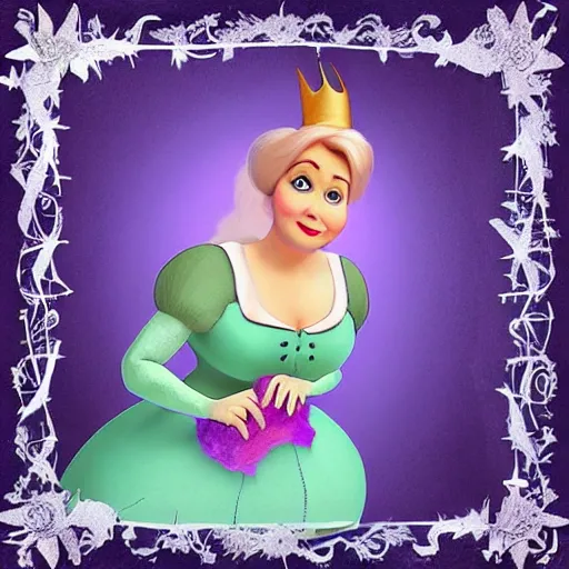 Image similar to “Fairy Godmother from Shrek, highly detailed”