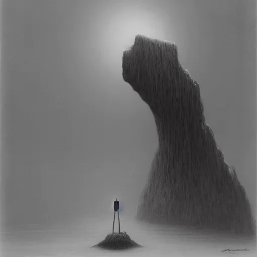 Image similar to Joe Biden. Failure. Zdzisław Beksiński