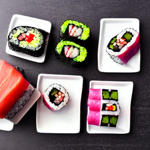 Image similar to new product from impossible - vegan toro sushi