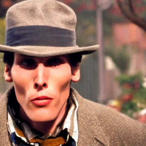 Image similar to Live Action Still of Jerma in Benny and Joon, real life, hyperrealistic, ultra realistic, realistic, highly detailed, epic, HD quality, 8k resolution, body and headshot, film still