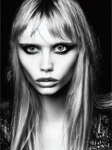Image similar to portrait of abbey lee by guillermo lorca