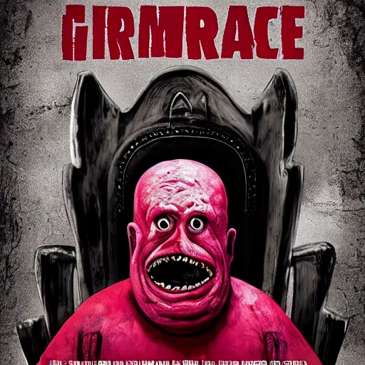 Prompt: Movie poster for the horror film “Grimace” (2023)