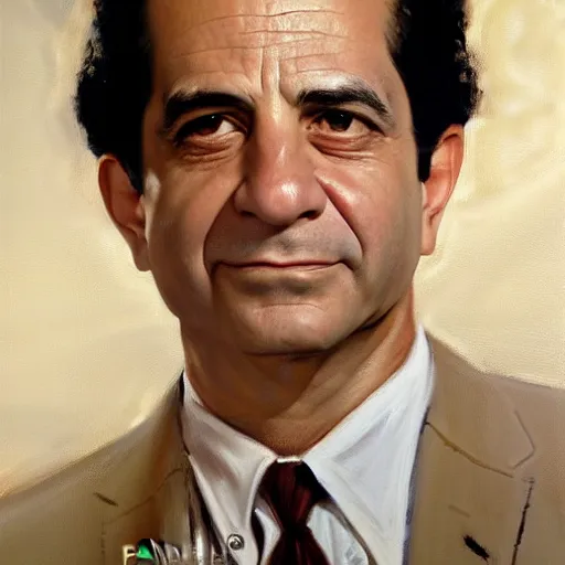 Image similar to ultra realistic portrait painting of young tony shalhoub, art by frank frazetta, 4 k, ultra realistic, highly detailed, epic lighting