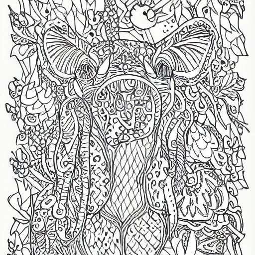 Image similar to Matlock coloring book page, black and white