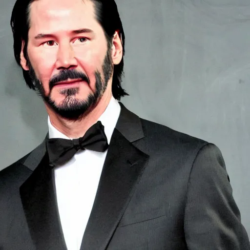 Image similar to keanu reeves as tony stark