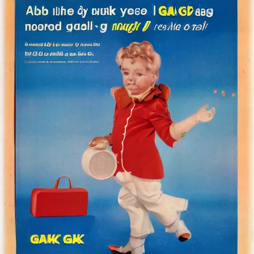 Prompt: advertisement for GAK