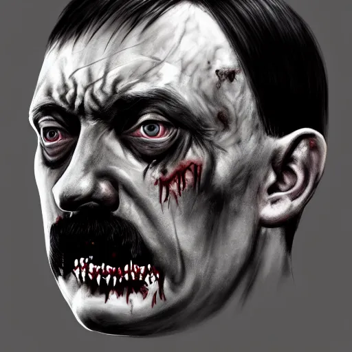 adolf hitler as a zombie