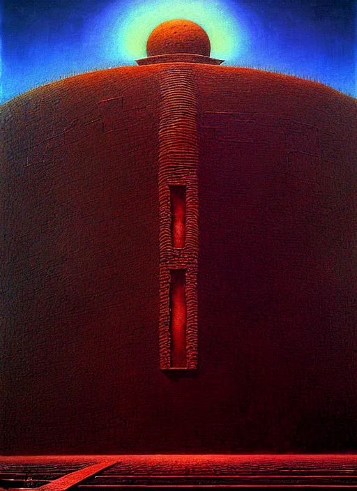 Image similar to esoteric machinery to destroy reality powered by an ancient reactor highly detailed painting by zdzisław beksinski 8 k