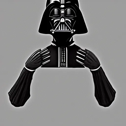 Prompt: darth vader fliping off camera, portrait, accurate anatomy, accurate hands, highly detailed, digital art, epic,