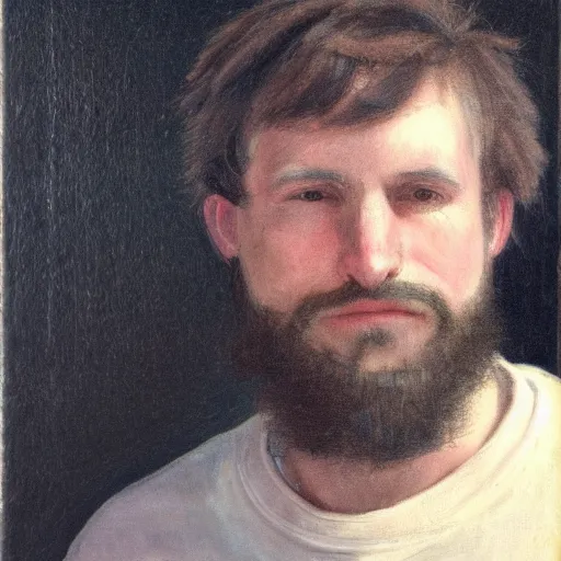 Prompt: portrait of a man, his name is dennis