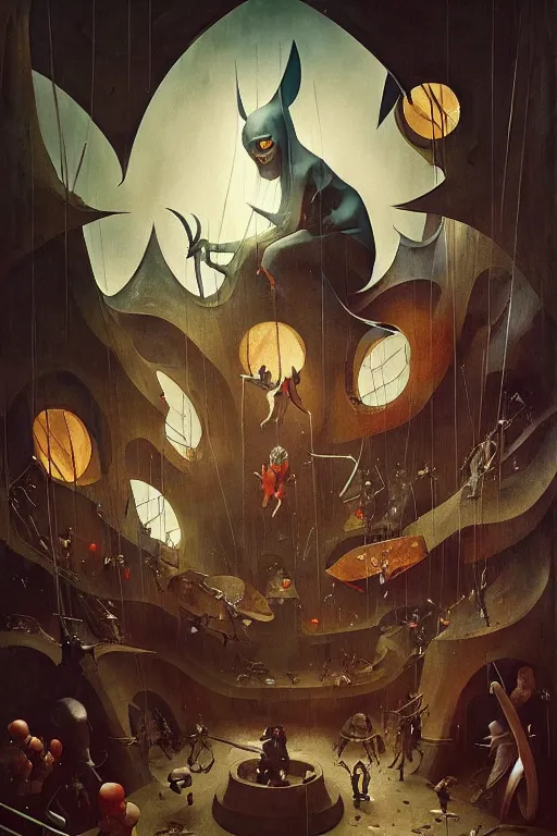 Image similar to hieronymus bosch, greg rutkowski, anna podedworna, painting of the x - men 1 9 9 0 s