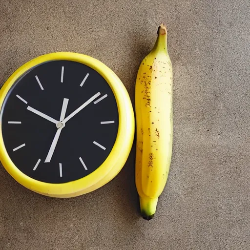 Image similar to an alarm clock that looks like a banana,