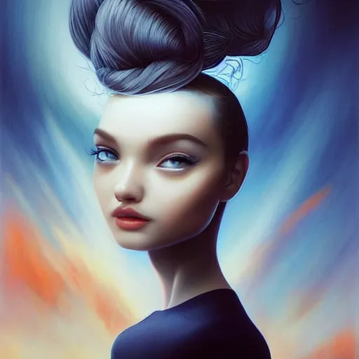 Prompt: by ross tran, detailed painting, pop surrealism, a vivid landscape, a simple vector based illustration, minimalist, an ultrafine detailed painting by rafal olbinski, airbrush art, artgerm, very detailed, skeuomorphic, behance contest winner