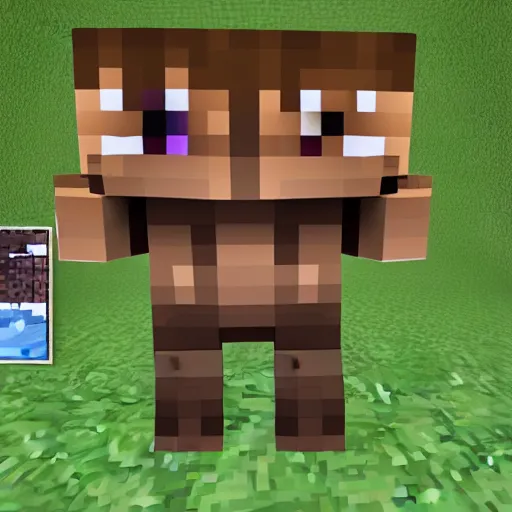 Image similar to dwayne johnson skin in minecraft