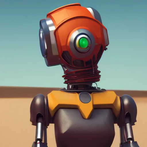 Prompt: robot wearing traditional nigerian yoruba cap, sharp focus, sci - fi, octane render, blender, unreal engine, trending on artstation, simon stalenhag, post processing