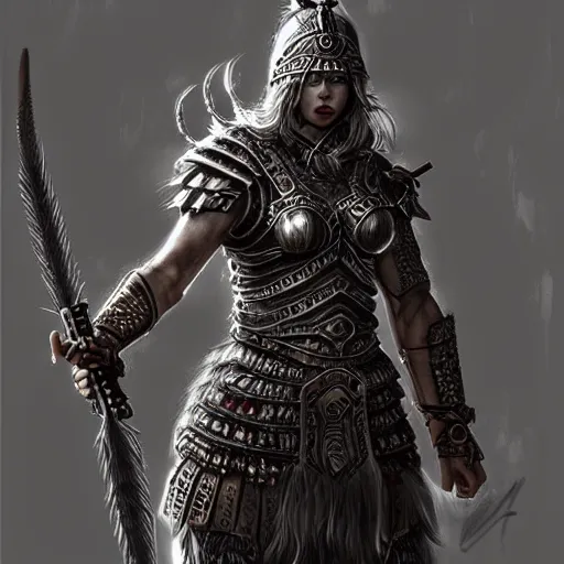 Image similar to beautiful extremely detailed intricate concept art depicting a warrior by wlop. shining jewelry. bcy. net