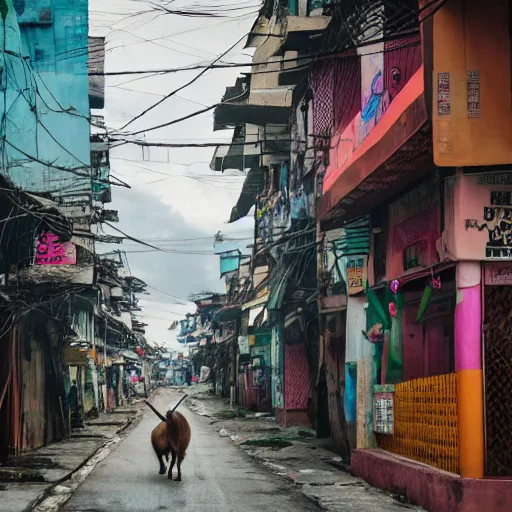 Image similar to photo of a unicorn wandering the streets of philippines, award - winning photograph, national geographic, 8 k uhd