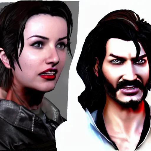 Image similar to Alcina Dimitrescu from resident evil meets Markiplier,