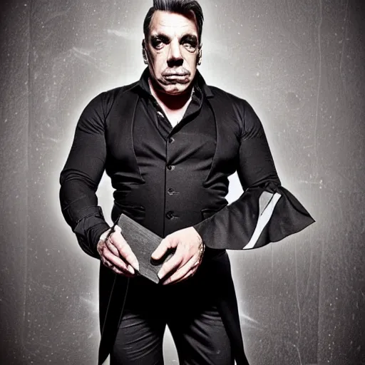 Image similar to Till Lindemann is writing programm