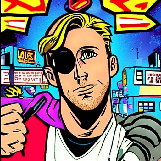 Prompt: ryan gosling in comix zone style