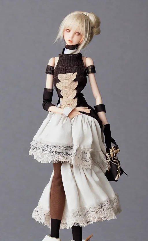 Image similar to dollfie in Sleeveless turtleneck baroque dress