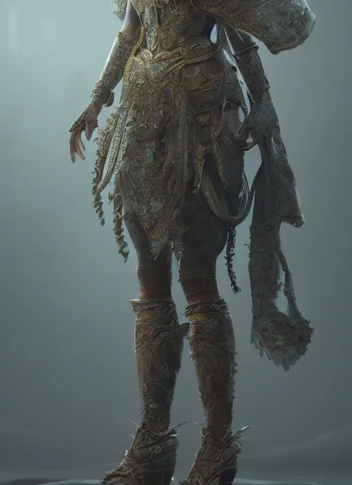 Prompt: detailed full body concept art of a beautiful princess, cinematic lighting, hyperdetailed, 8k, high resolution, insanely detailed and intricate, octane render