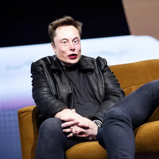 Prompt: Elon Musk depressed after losing money due to Bitcoin