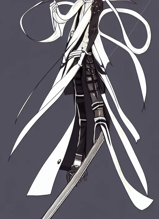 Image similar to anime style illustration zangetsu