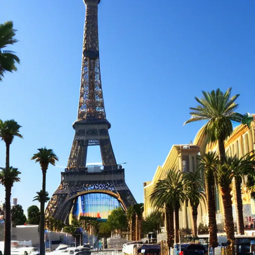 Image similar to las vegas, eiffel tower