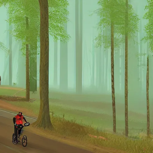 Image similar to gta : forest, by rob ross