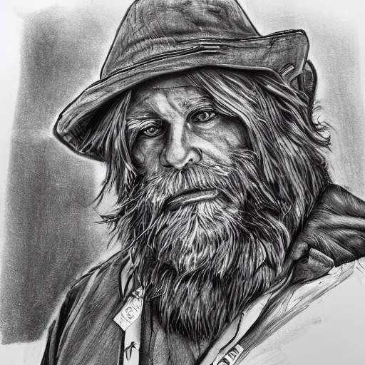 Image similar to fotoportrait of hobo artist drawing furries for booze on the dirty street. symmetry, awesome exposition, very detailed, highly accurate, intricate, professional lighting diffracted lightrays, 8 k, sense of awe