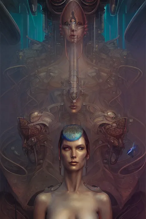 Image similar to gemini fantasy character portrait, ultra realistic, wide angle, intricate details, blade runner artifacts, highly detailed by peter mohrbacher, wayne barlowe, boris vallejo, hajime sorayama aaron horkey, gaston bussiere, craig mullins