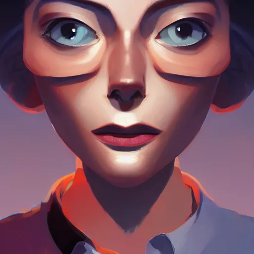 Image similar to face icon stylized minimalist rockoa €™ s modern life, loftis, cory behance hd by jesper ejsing, by rhads, makoto shinkai and lois van baarle, ilya kuvshinov, rossdraws global illumination