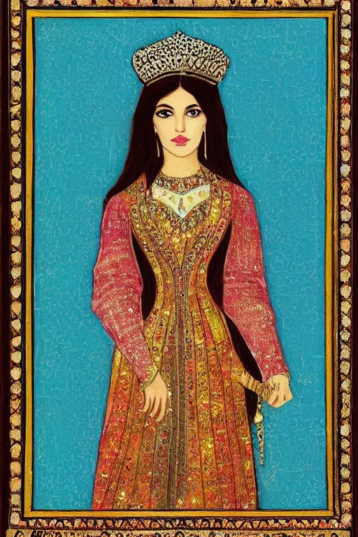 Prompt: Portrait of a Persian Princess who is an architect, beautiful princess, architect