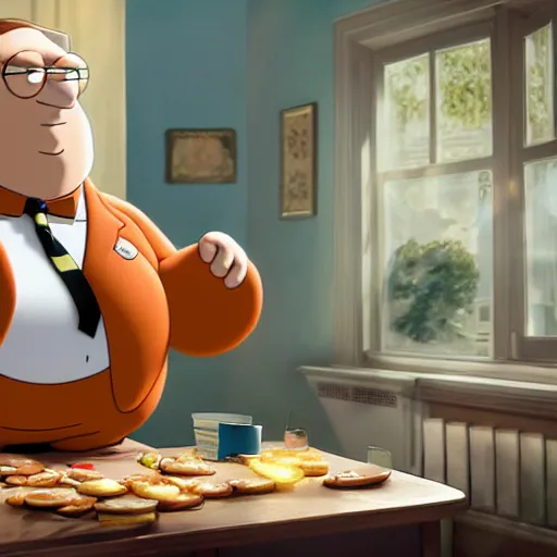 Prompt: hyperrealistic dslr film still of peter griffin in family guy, stunning 8 k octane comprehensive 3 d render, inspired by istvan sandorfi & greg rutkowski & unreal engine, perfect symmetry, dim volumetric cinematic lighting, extremely hyper - detailed, extremely lifelike attributes & lifelike texture, intricate, masterpiece, artstation, stunning