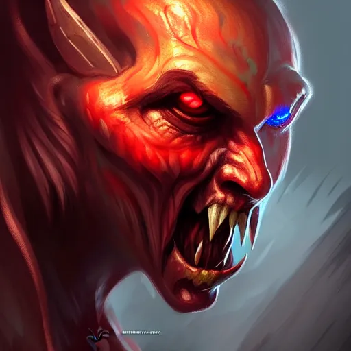 Prompt: Kitava insatiable hunger, path of exile, demon, artstation, concept art, digital painting, highly detailed, portrait